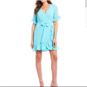 Gianni Bini wrap dress *Like New* Angel Blue Morgan style